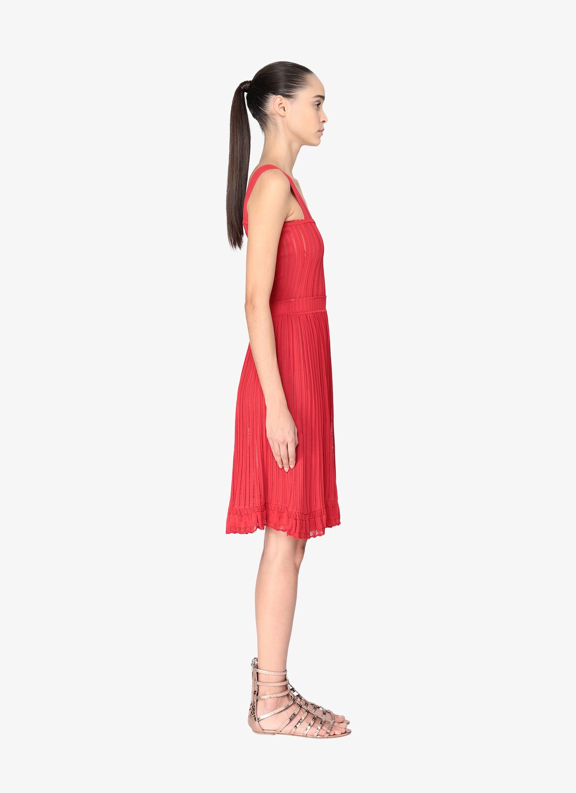 Flared Mini-Dress ALAÏA RED FLARED MINI-DRESS